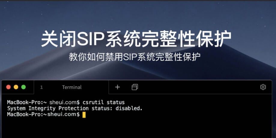 macOS 开启或关闭 SIP-阿龙工具箱