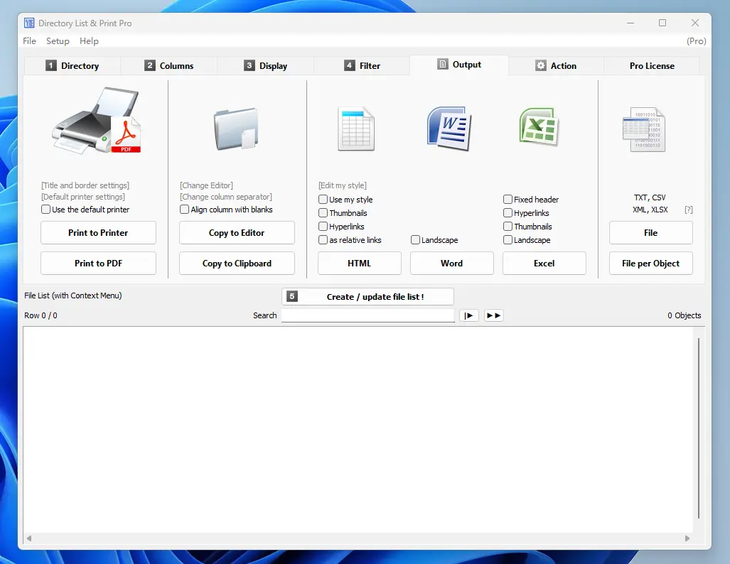 Directory List and Print Pro v4.37
